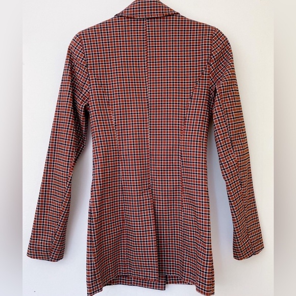 UO Jacques Plaid Double-Breasted Blazer - Picture 3 of 3